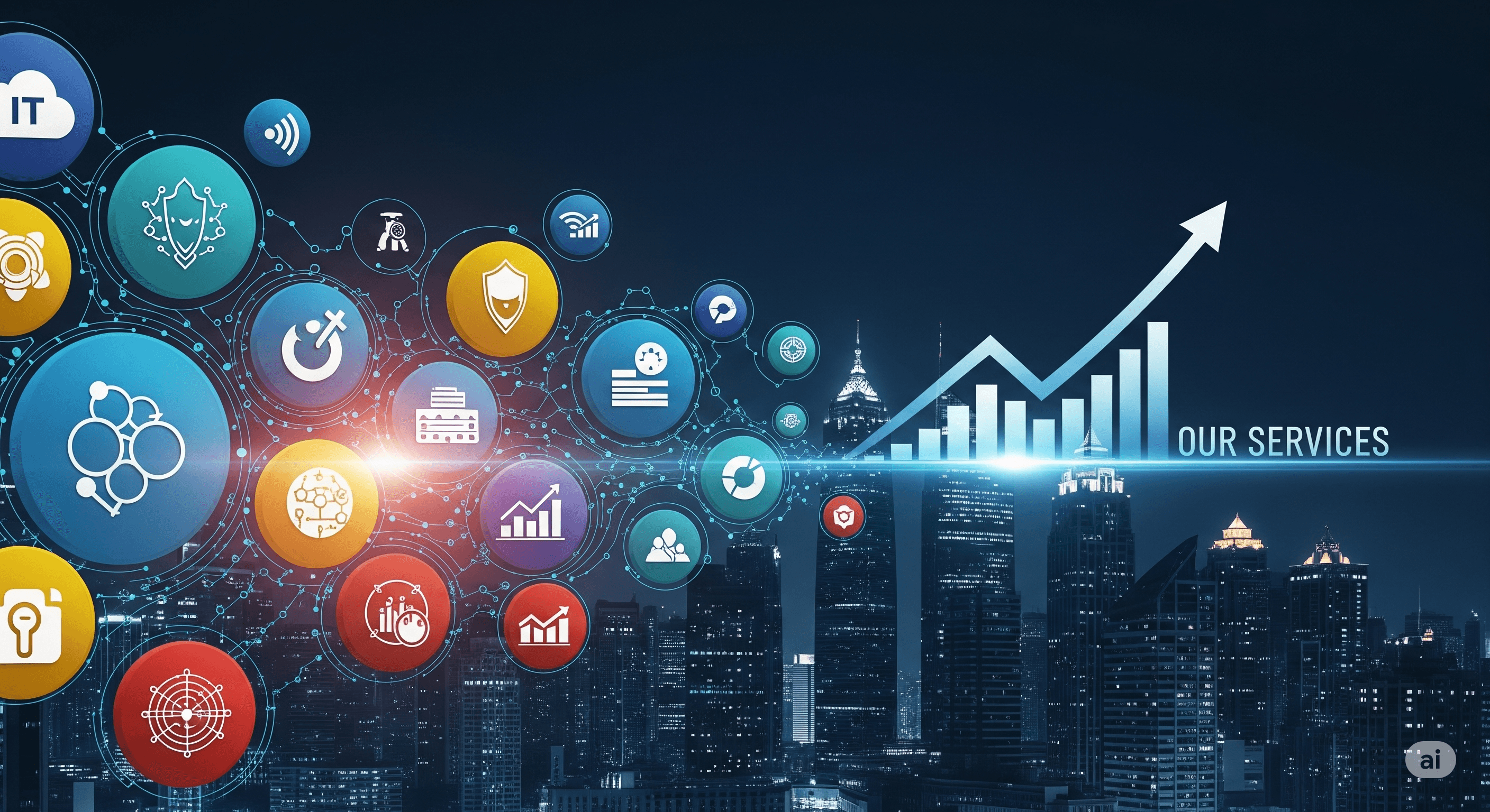 Abstract services background